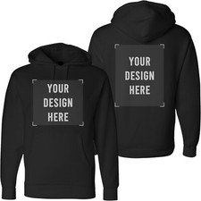 Custom Print for Pullover Hoodie Sweatshirt Full Color Image  Text Design