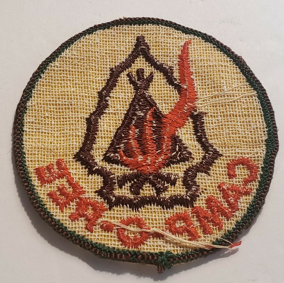 BOY SCOUT Camporee Patch Round Campfire Camping Patch Vintage NOS eBay