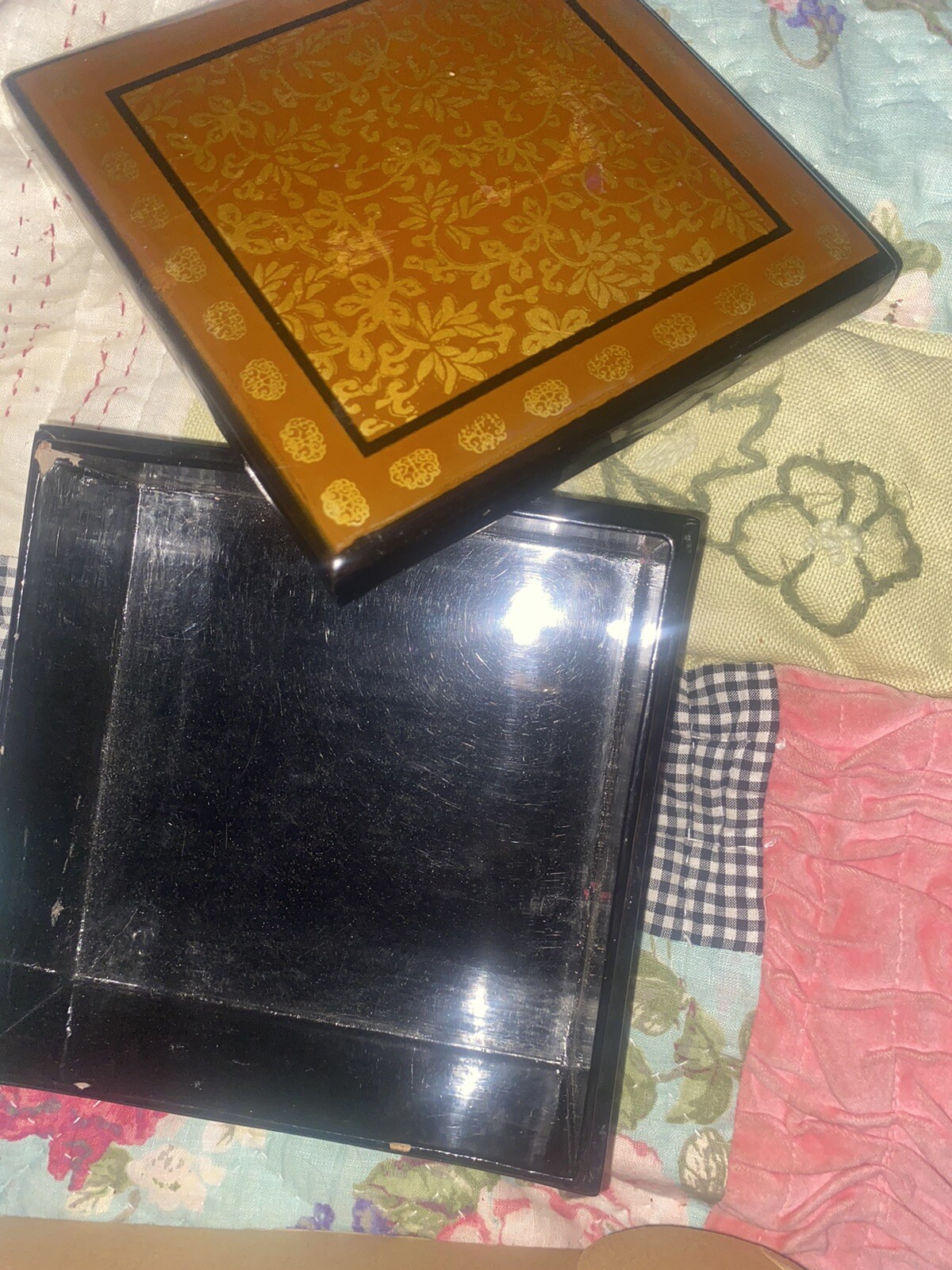 Nesting Boxes With Beautiful Floral Inlays