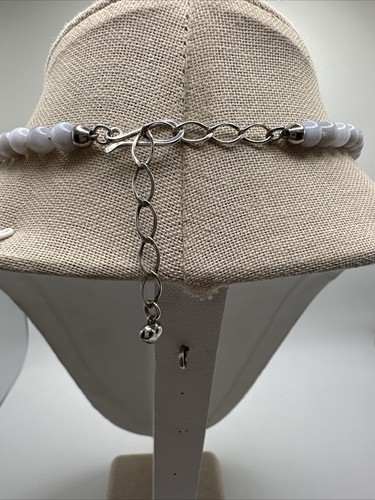 Jay King Blue Lace Agate Sterling Silver Necklace & Pendant - Picture 8 of 9