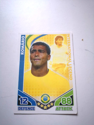 Topps Match Attax WM 2010 BRASILIEN Romario International Legend