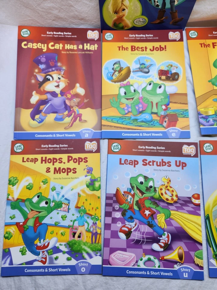 LeapFrog Tag Junior Reader 7 Books Tested Works Great vowel sounds toy story - Image 3 of 4