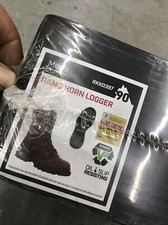 Rocky Men's Rams Horn Waterproof Lace-Up Logger Work Boot - Composite Toe Brown