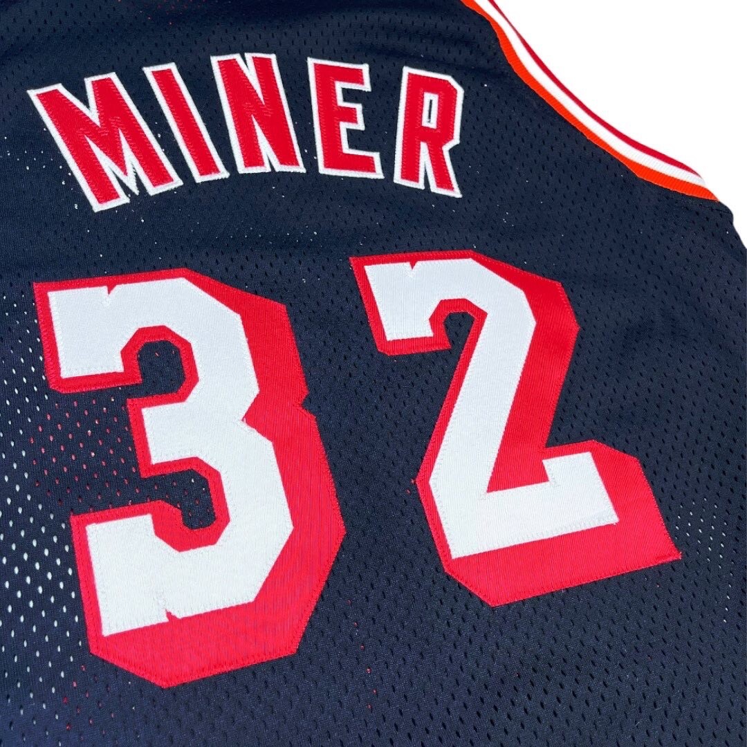 vtg rare nba miami heat #32 Harold miner champion pro cut jersey