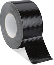 BLACK Duct Gaffer Heavy Duty Waterproof Cloth Tape rolls 50mm x 50m Tape Roll