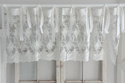 Gardinen Vorhange Mobel Wohnen Querbehang Bistrogardine Scheibengardine Gardine Vorhang Shabby Chic Landhaus Fr Regnum Be