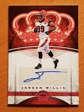 2017 Crown Royale Platinum Rookie Auto #33 Jordan Willis Cincinnati Bengals 