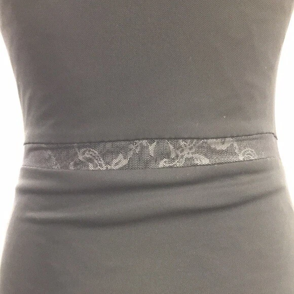 Abito donna T Alexander Wang taglia XS nero senza maniche maglia ritaglio bodycon