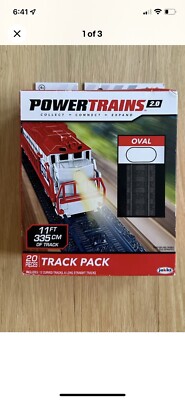 NEW PowerTrains 2.0 11 ft Oval 20 Piece Track Expansion Jakks Back Pkg Torn Some