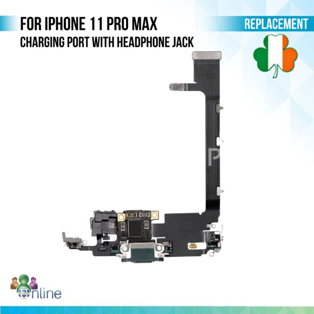 New For iPhone 11 Pro Max Charging Port Flex Cable Connector with Headphone Jack