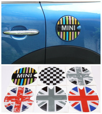 Car Fuel Tank Gas Cap Cover Sticker Decor Decal 3D Gel For Mini Cooper