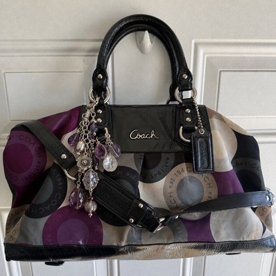   Y2K Style Coach Purple Ashley Convertible Satchel - OFFERS WELCOM