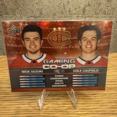 2024-25 Upper Deck Series 1 - Red Gaming Co-Op #CGO-24 Nick Suzuki, Cole Caufield