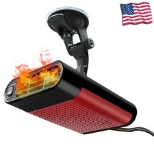 12V Portable Heating Fan 120W 2 in 1 Car Cooling Fan Defogger Defroster Demister