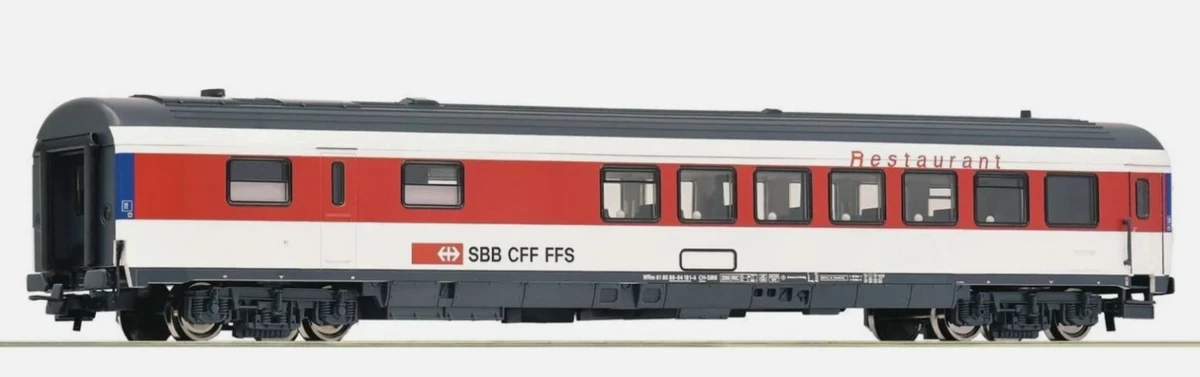 Wagon Voyageurs Suisse Roco HO – SBB CFF FFS N°202-3 – Échelle 1/87 – Réf 74635