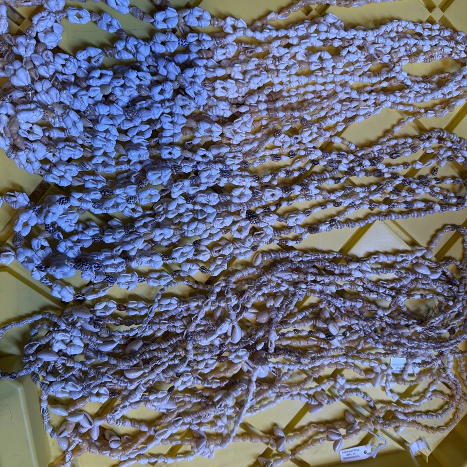 LOTE de 57 Bonitos Colar Vintage 34 Polegadas Concha do Mar Feito à Mão nas Filipinas - Imagem 3 de 4