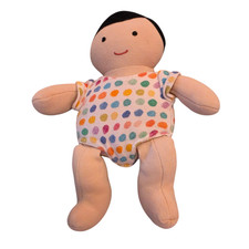 Lovevery Baby Doll Organic Cotton Plush Black Hair Tan Skin Montessori 8  