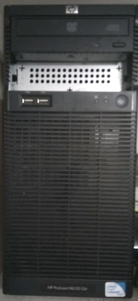 HP PROLIANT ML110 G6 SERVER TOWER CELERON DVDROM 2 x 160GB SSD 4 GB RAM - Image 2 of 4