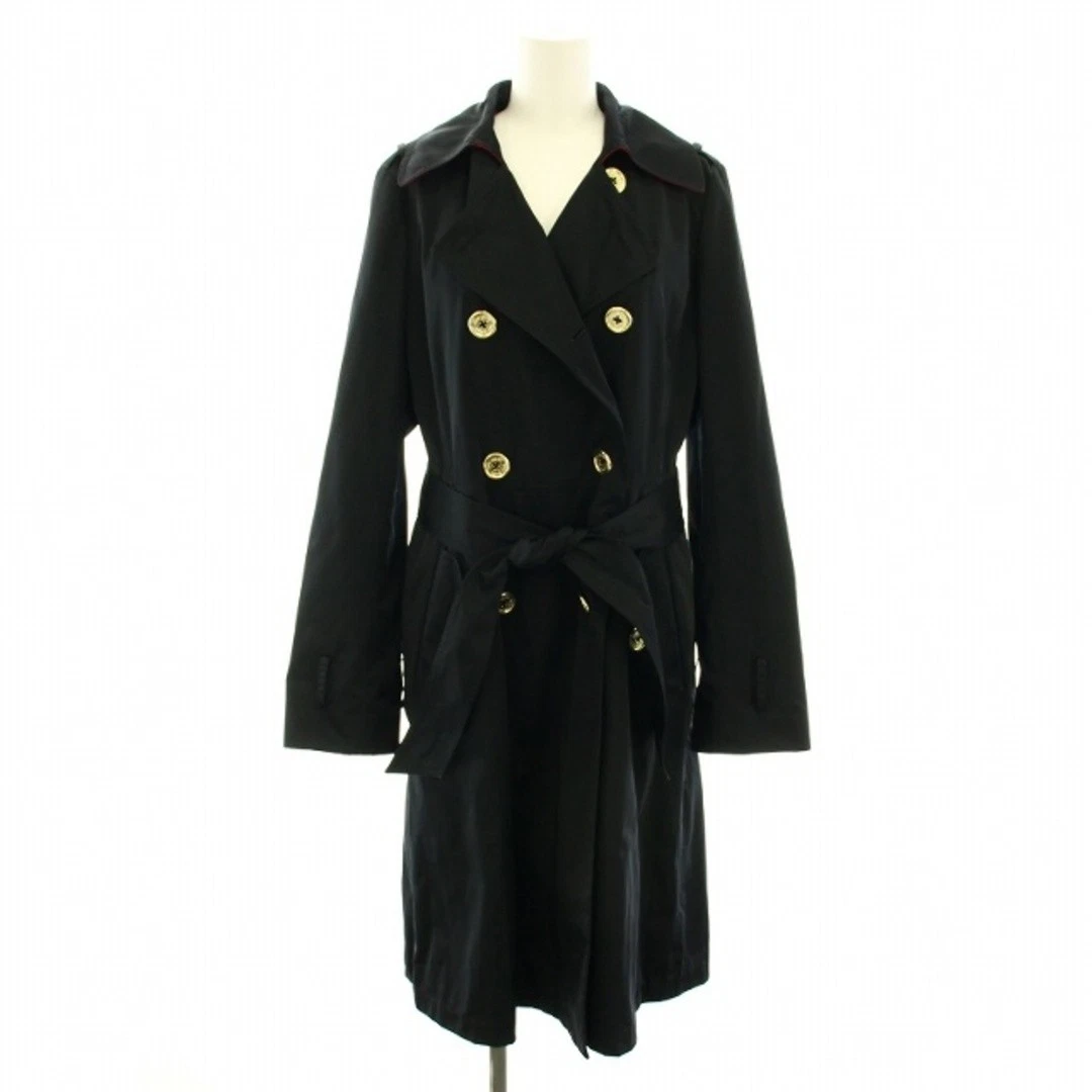 Kate Spade Trench Coat Capispalla Nastro Lungo M Nero NJMU0292 YT Larghezza: Usa