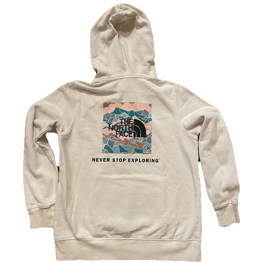 North Face Hoodie Womens Size M Pullover Never Stop Exploring Sweatshirt Outdoor - Image 2 of 4