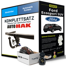Anhängerkupplung abnehmbar für FORD Ecosport SUV +E-Satz NEU inkl. EBA