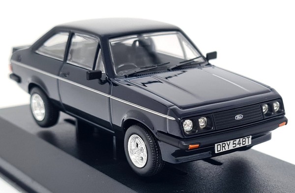Vanguards 1/43 Ford Escort MK2 RS2000 Midnight Blue Smallest Cog Scale Model Car-image