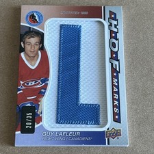 2023-24 GUY LAFLEUR Upper Deck SP Game Used HOF Marks # /35 Montreal Canadiens