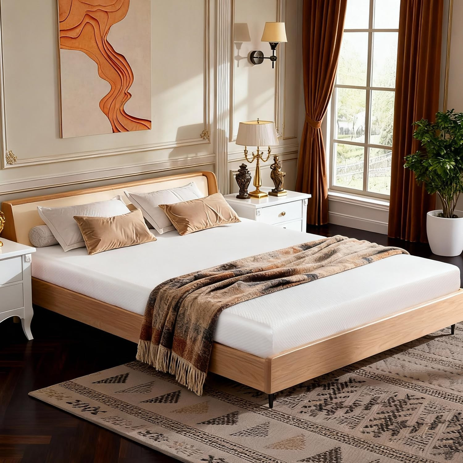 6 Inch Queen Mattress in a Box, Cooling Gel Memory Foam for 