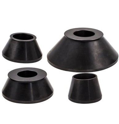 4PC Tire Balancer Cones Set Wheel Balancer For Standard 40mm Shaft Coats Black