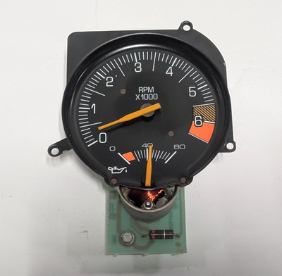 #ad 86 88 PONTIAC FIERO TACH TACHOMETER OIL PRESSURE PSI GAUGE GUAGE CLUSTER PART $58.00