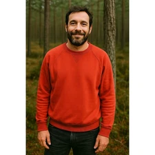 Duluth Trading Co Sweatshirt XL Heavyweight Thick Cozy Warm Burnt Orange