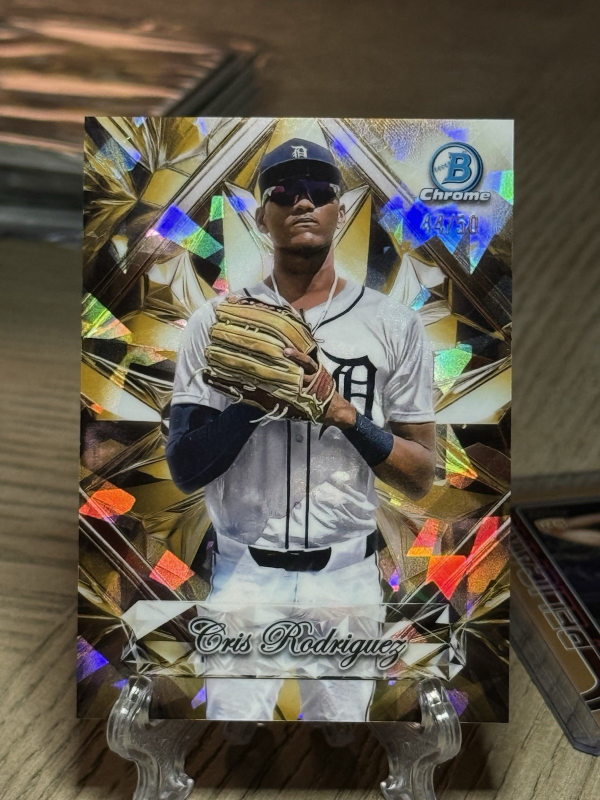 Cris Rodriguez 2025 Bowman Chrome Sapphire GOLD Sapphire Selections #/50 SSP🔥