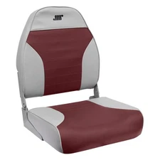 Wise 8WD588PLS-661 Standard High Back Boat Seat, Grey/Red