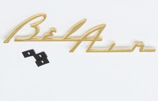 1955-1956 Chevrolet Chevy Bel Air Dash Clock Script- 24k Gold Tri Five