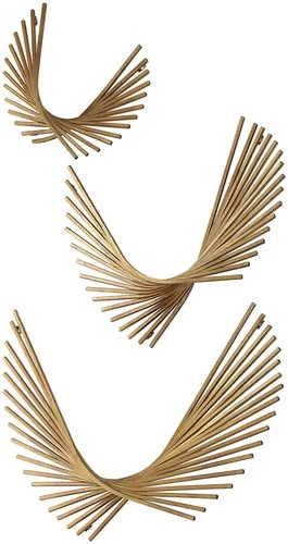 Uttermost 04375 Choreograph 17" Tall Iron Abstract Sculpture - - Gold - Picture 1 of 4