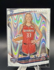 2025 Panini Prizm WNBA #145 Lucy Olsen RC Image Variation White Seismic Prizm