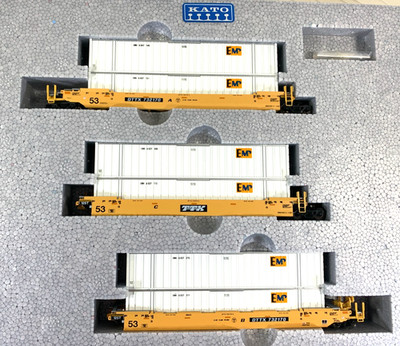 Kato 106-6114 A Gunderson Maxi-IV Double stack TTX  Set , N scale