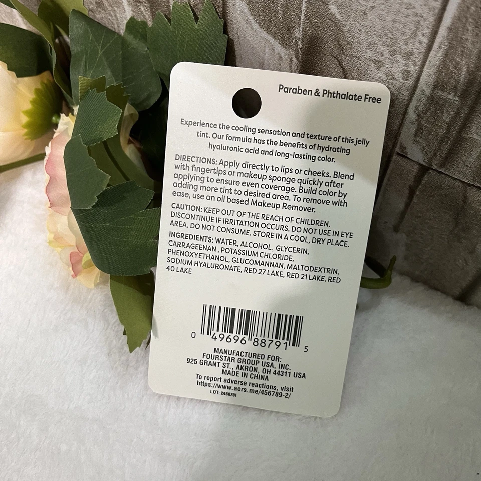 Tinte de gelatina y mejillas puro B (peonía y coral) Foto 2 de 2