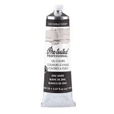 Grumbacher Pre-Tested Oil Paint, Zinc White, 150ml (5.07oz)