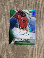 2025 Bowman’s Best Carlos Narvaez RC Auto Green Refractor 49/99 #B25-CAN Rookie