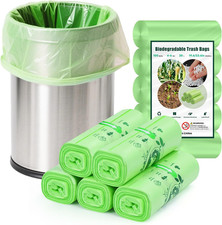 Bin Liners 100 Counts - 20L Biodegradable Food Waste Bags Recycle 4-6...