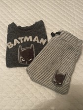 Infant Boys Batman Gray Long Sleeve Shirt  Jogger Pants Outfit 18 Month