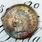 * 1903 * SOLID+ GEM BU MS INDIAN HEAD PENNY * FROM ORIGINAL COLLECTION