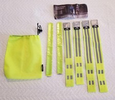 Adjustable Reflective Bands 6 PCS Running Gear Arm Wrist Ankle Safety Straps New