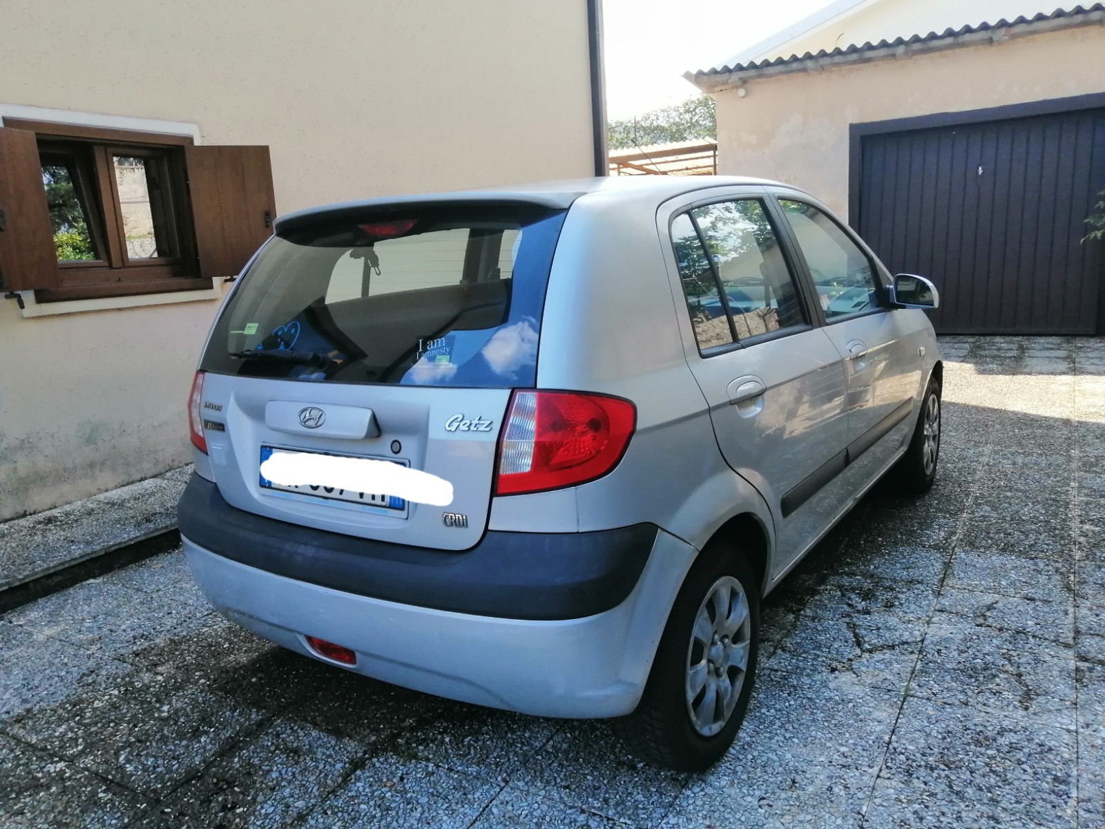 Hyundai Getz. 1.5 5p diesel grigio 153000km. Revisione 2026 OK foto 3