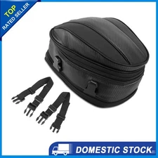Universal Motorcycle Seat Tail Bag Travel Rear Luggage Bag Waterproof Pack of 1