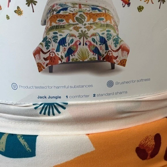 The Big One Kids Jungle Animals "Stay Wild" 3-Piece Comforter Set Full/Queen - Image 4 of 4