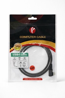 VCOM International Ltd. branded 0.8-meter USB4 computer cable. 