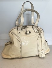 Vintage Y2K white patent leather Yves SaintLaurent Muse bag
