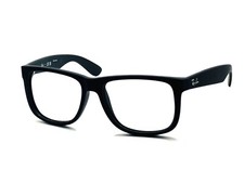 NEW RAY BAN RB 4165 JUSTIN 622/55 MATTE BLACK UNISEX SUN/EYEGLASSES 54MM 16 145